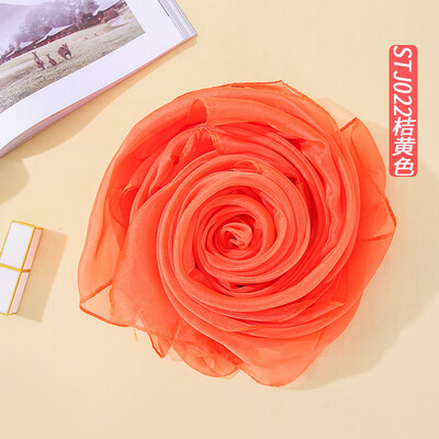 

Summer sunscreen solid color silk scarf sunscreen beach towel Korean version of ice silk clear scarf shawl wholesale