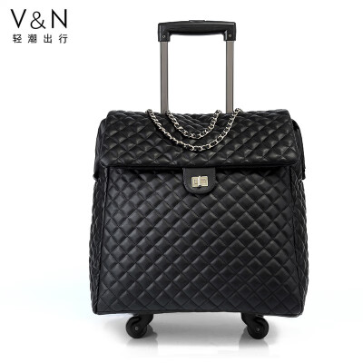 

Personality elegant travel luggage light large capacity trolley bag universal wheel small boarding luggage tide