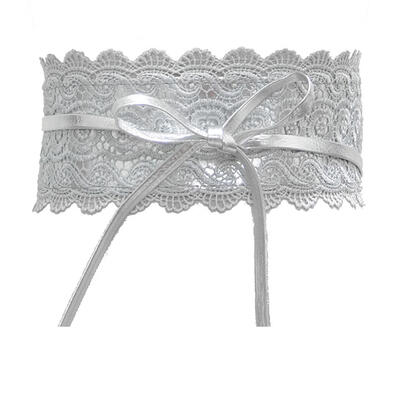 

Fashion Wide Lace Tie-up Women Waistband Dress Party Waist Band Belt Sash Decor
