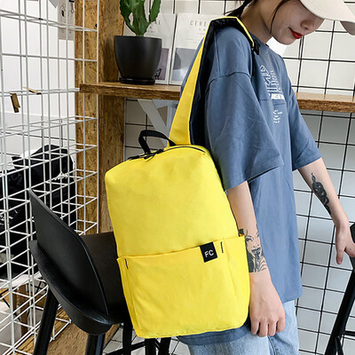 

Fashion Women Solid Color Capacity Student Backpack Outdoor Travel Couple Bag