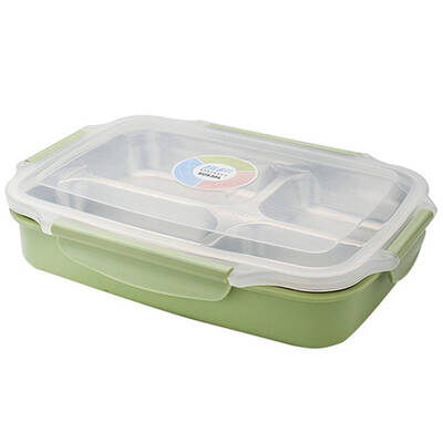 

1-3 Hours Thermal Insulation Lunch Box Stainless Steel PP Plastic Food Container Sealed Lunch Case