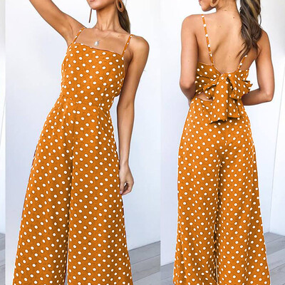 

Tailored Women Fashion Sleeveless Jumpsuit Summer Strappy Romper Beach Party Playsuit