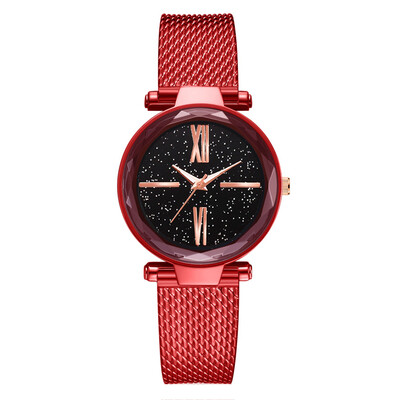 

Roman word starry dial ladies watch fashion trend watch