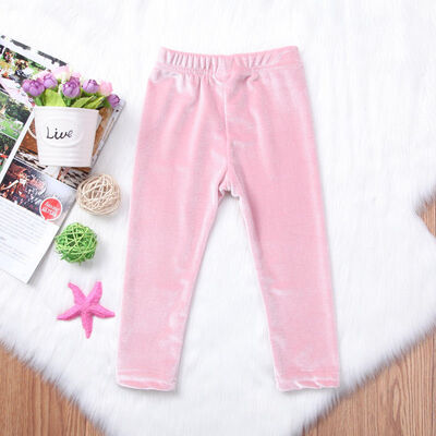 

Infant Kids Baby Girl Bottom Gold Velvet Long Pants Trouser Clothes Autumn