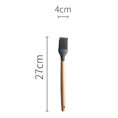

Non-Stick Shovel Spoon Tool Set Shovel Soup Fishing Spoon Green Cooking Silicone Wooden Handle Kitchenware