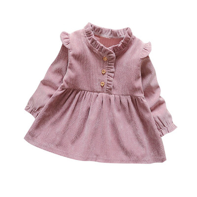 

Girls Dress Spring Autumn Style Flore Children Clothes Dress Lace Full-Sleeve Kids Princess Dress Cute Girls Clothing Dress