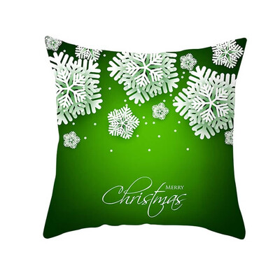 

Tailored Christmas Pillow Case Glitter Polyester Sofa Throw Cushion Cover Home Decor