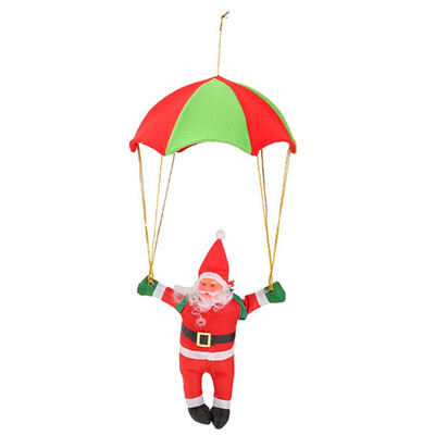 

Exuqisite Xmas Parachute Snowman Santa Claus Ornament Christmas Tree Hanging Decoration Ornament Decor Gift