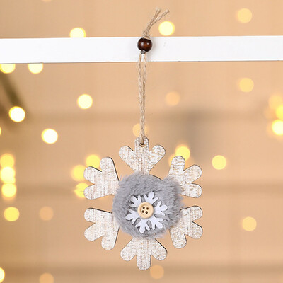 

New Christmas Tree Wood Ornament Elk Hanging Xmas Baubles Party Decoration