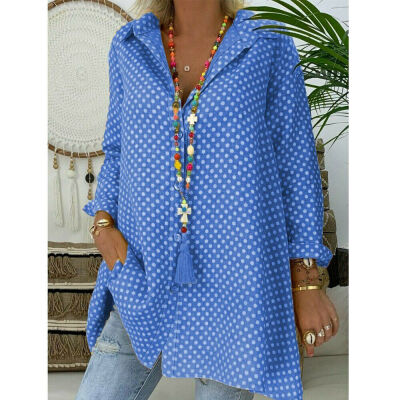 

Womens Summer Tunic Tops Plus Size Casual Loose Tops Blouse V Neck Shirt T-Shirt