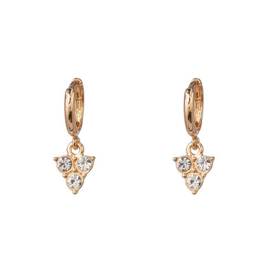 

cute endless crystal hoop earrings for women girls cartilage Geometric earring hoop earrings cz jewelry party gift