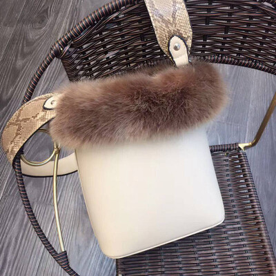 

Fur Handbags Winter Top Hand Pu Leather Shoulder Bag High Quality Bolsos Mujer Bucket Bags Cute Japan Small Tota