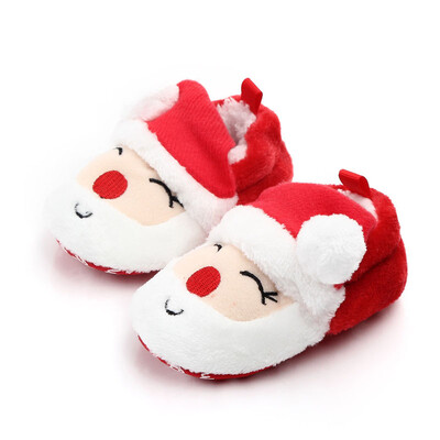 

Brand Toddlerborn Baby Crawling Shoes Boy Girl Lamb Slippers Prewalker Trainers Fur Winter First Walker Christmas