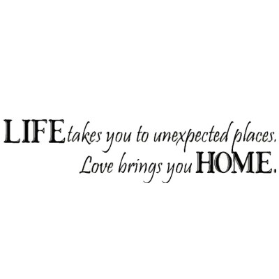 

〖Follure〗1PC Life Takes You To Unexpected Place Wall Decal Wall Sticker Decals