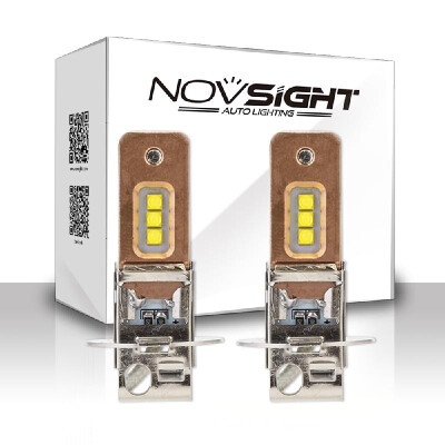 

NOVSIGHT H3 60W 1800lm Car Led Headlights Fog Lights Copper Heat Conduction 6000K White Fog Lamps Bulbs