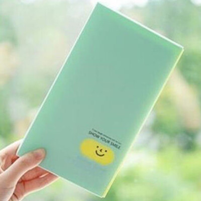

Candy Color Business Card Album Smiling Face Name Card Book Creative Photo Card Id Card Holder Card Album