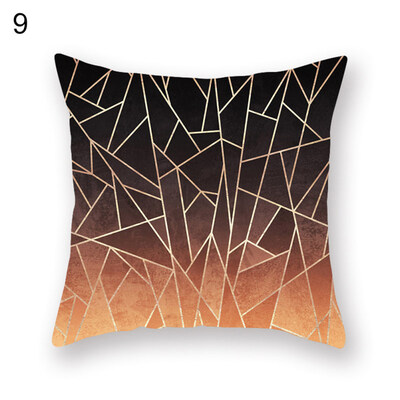 

Line Triangle Geometric Pattern Pillow Cover Cushion Case Home Car Sofa Decor