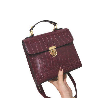 

Casual Women Solid Color Buckles Square Shoulder Bag Handbag Crossbody Pouch