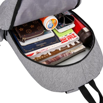 

Fashion Backpack Pure Color Large Capacity Leisure Outdoor Travel Laptop Backpack School Bag