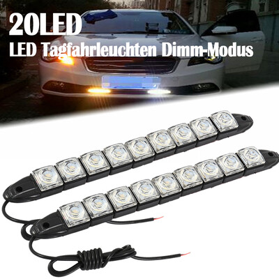 

LED Tagfahrleuchten TUV Dimm Modus 20SMD E Prufzeichen E4 R87 Tagfahrlicht