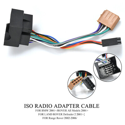 

12-004 ISO Radio Adapter for Bmw Land Rover Rover Mini Wire Wiring Harness Connector Lead Loom Cable Plug Adaptor Stereo