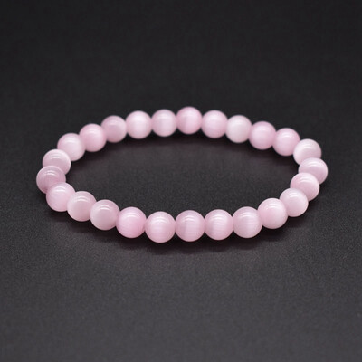 

9 Colors 8Mm Opal Bracelets Natural Stone Cat Eye Beads Bracelets For Unisex Women Men Charm Jewelry Gifts