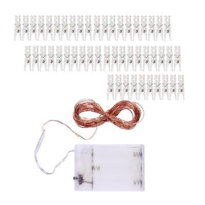 

Christmas LED Fairy Lamps Photo Clip String Lights for Hanging Pictures