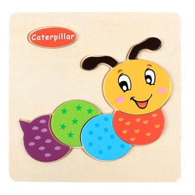 

Gotoamei Wooden Puzzle Educational Developmental Baby Kids Training Toy