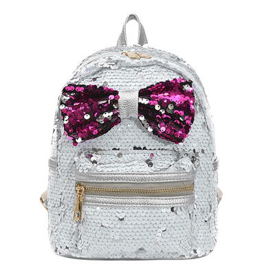 

Shining Sequins Bowknot Women Backpack Girls Small Party Shoulder Schoolbag