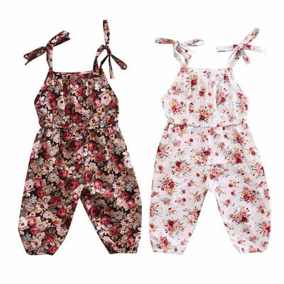 

Summer Newborn Kids Baby Girls Clothes Floral Jumpsuit Romper Playsuit Outfits
