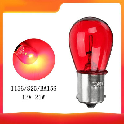 

1156 RED 12V 21W BA15S Light Bulb Auto Car Brake Stop Signal Turn Tail Lamp