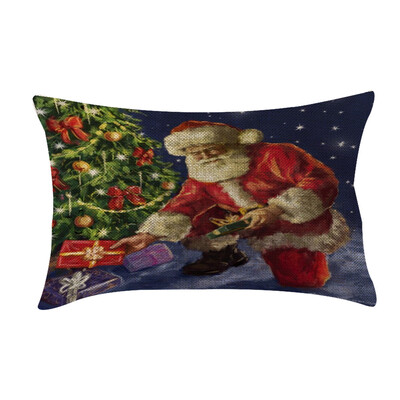 

〖Follure〗Christmas Sofa Bed Home Decoration Festival Pillow Case Cushion Cover20x12inch
