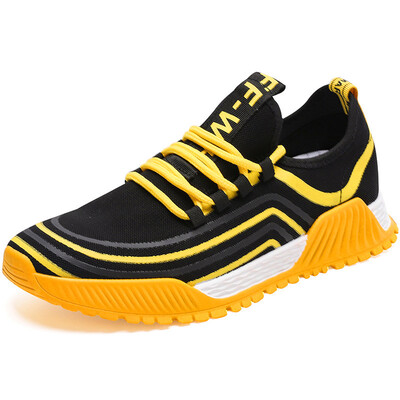 

2019 Fashion Men Casual Shoes Comfortable Breathable Non-leather Lightweight Shoes Spring Summer Lace Up Shoes Running Sneakers