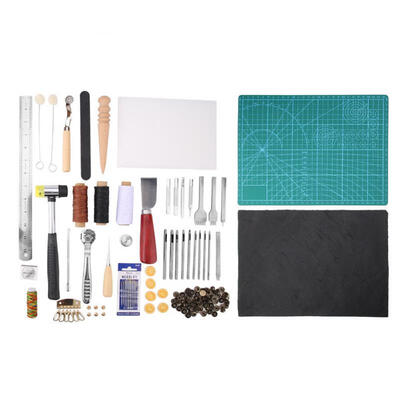 

Greensen Leather Craft Tool Kits DIY Leather Sewing Tools for Leather Canvas Cloth