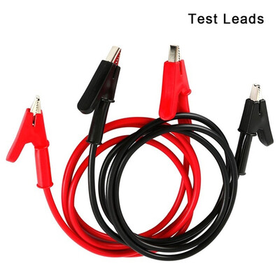 

2 pcskit Double-ended Test Leads Copper Alligator Clip Test Leads