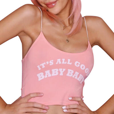 

Sexy Crop Tops Cotton Women Sleeveless Vest Off Shoulder Strap Tank Tops