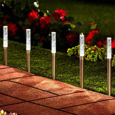 

〖Follure〗LED Bubble Solar Tube Stake Lights Garden Stick Lights One For Five 5LED