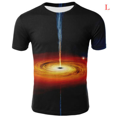 

Fashion Galaxy Space 3D Print T-shirt Men Short Sleeve Tee Tops Blouse Hot