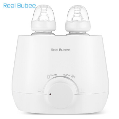 

RealBubee Electric Milk Food BPA Free Warmer Baby Feeding Double Bottle Sterilizer