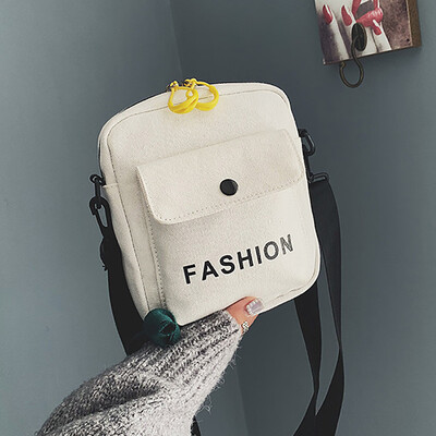 

Tailored Women Fashion Canvas Letter Coin Purse Shoulder Messenger Casual Bags