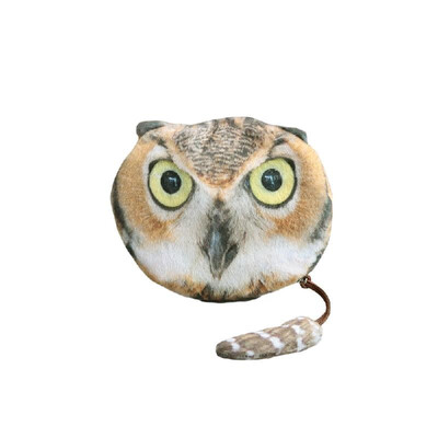 

Fashion Women Coin Purse Animal Head Print Zipper Closure Cute Mini Wallet Small Cartoon Clutch Bag