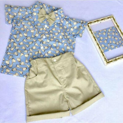 

UK Toddler Kid Baby Boy Summer Cartoon Tops T-shirt Pants Shorts Outfits Clothes