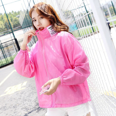 

Summer Fashion Thin Windbreaker Loose Couple Large Size Collar Sunscreen Seven Color Coat