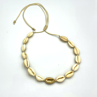 

gold Puka Natural cowrie Shell necklace women lady gift bohemian jewelry chokers necklace collier gothic harajuku kolye