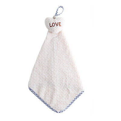 

Multi-Purpose Coral Velvet Kitchen Hanging Hand Towel Kitchen Bathroom Accessories