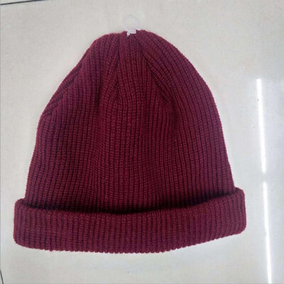 

Warm Winter Knit Cuff Beanie Cap Fisherman Watch Cap Daily Ski Hat Skully