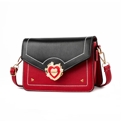 

Womens bag new trend Korean fashion shoulder Messenger bag personality Joker color small square bag