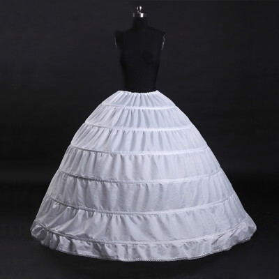 

6 Hoop Crinoline Underskirt for Ball Gown Vintage Long Skirts Petticoats Slips for Wedding Dress