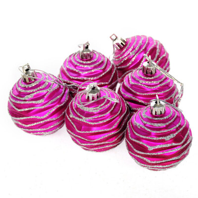 

Toponeto 6Pcs Christmas Balls Baubles Party Xmas Tree Decorations Hanging Ornament Decor