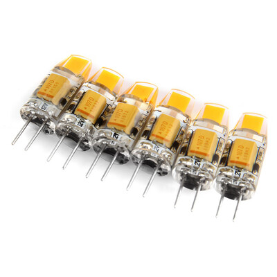 

6pcs 1W Dimmable G4 LED COB Lamps 12V AC DC White Light Bulb Chandelier Lamps